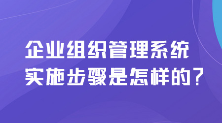 组织管理系统实施