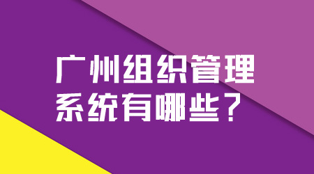 组织管理系统有哪些