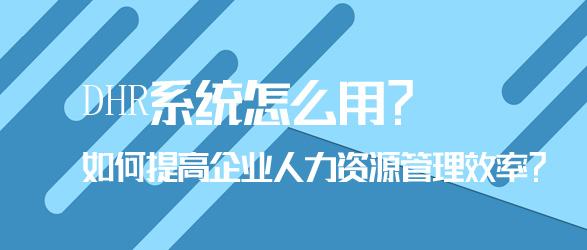 DHR系统怎么用