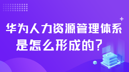 华为人力资源管理体系怎么形成.png