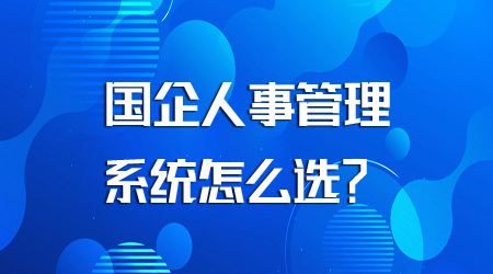 国企人事管理系统怎么选