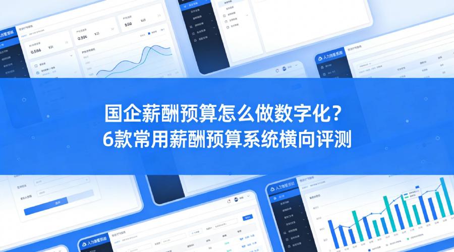 国企薪酬预算怎么做数字化？6款常用薪酬预算系统横向评测