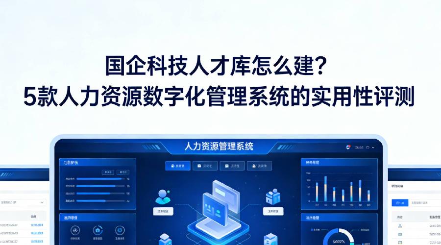 国企科技人才库怎么建？5款人力资源数字化管理系统的实用性评测