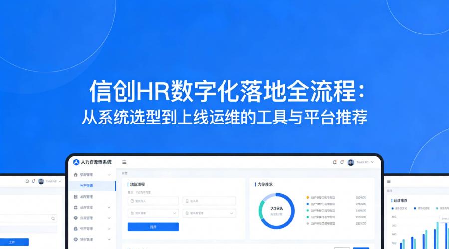 信创HR数字化落地全流程：从系统选型到上线运维的工具与平台推荐