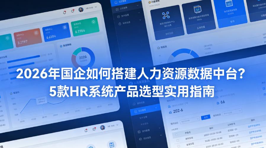 2026年国企如何搭建人力资源数据中台？5款HR系统产品选型实用指南