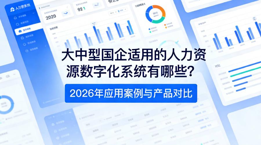 大中型国企适用的人力资源数字化系统有哪些？2026年应用案例与产品对比