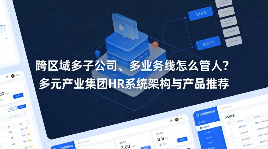 跨区域多子公司、多业务线怎么管人？多元产业集团HR系统架构与产品推荐