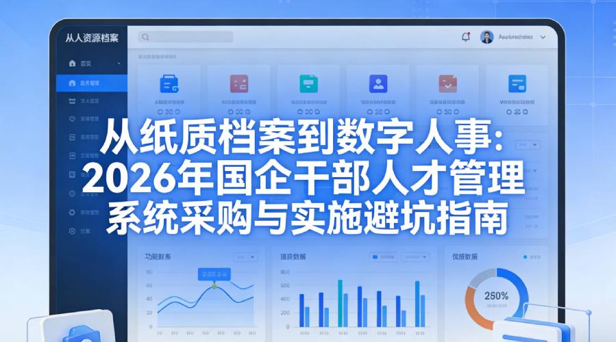 从纸质档案到数字人事：2026年国企干部人才管理系统采购与实施避坑指南