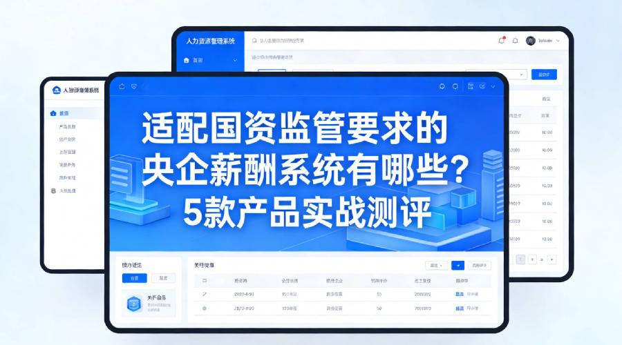 适配国资监管要求的央企薪酬系统有哪些？5款产品实战测评