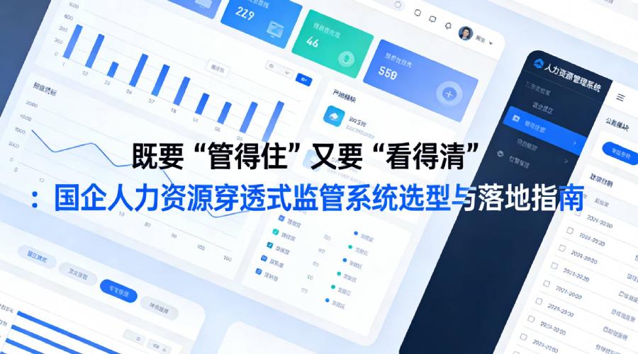 既要“管得住”又要“看得清”：国企人力资源穿透式监管系统选型与落地指南