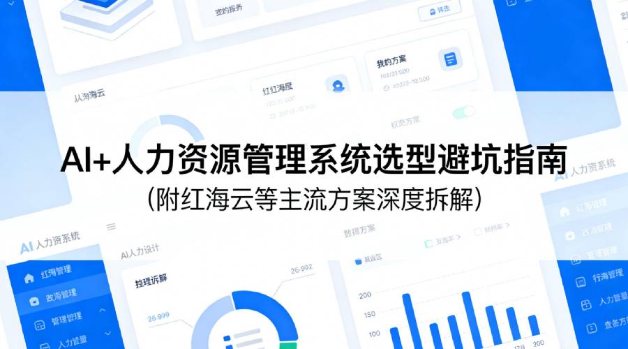 AI+人力资源管理系统选型避坑指南（附红海云等主流方案深度拆解）