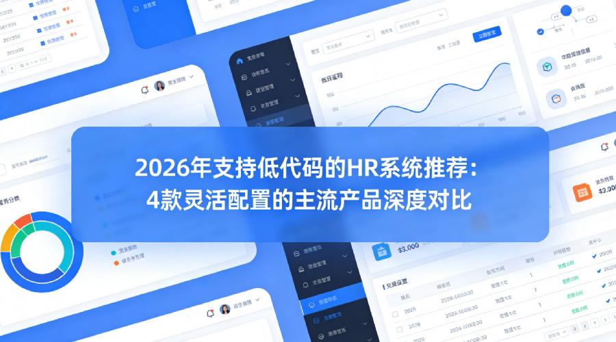 2026年支持低代码的HR系统推荐：4款灵活配置的主流产品深度对比