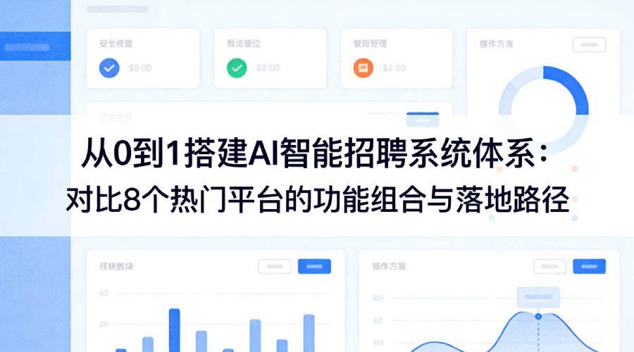 从0到1搭建AI智能招聘系统体系：对比8个热门平台的功能组合与落地路径