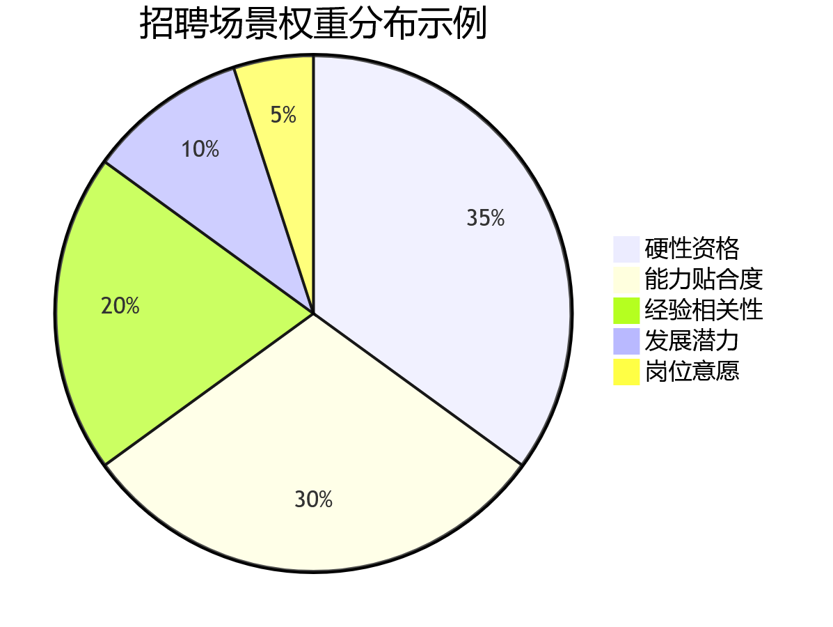 招聘场景权重分布示例
