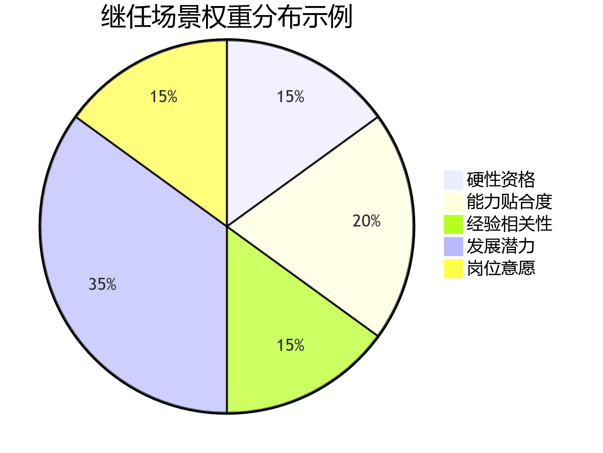 继任场景权重分布示例